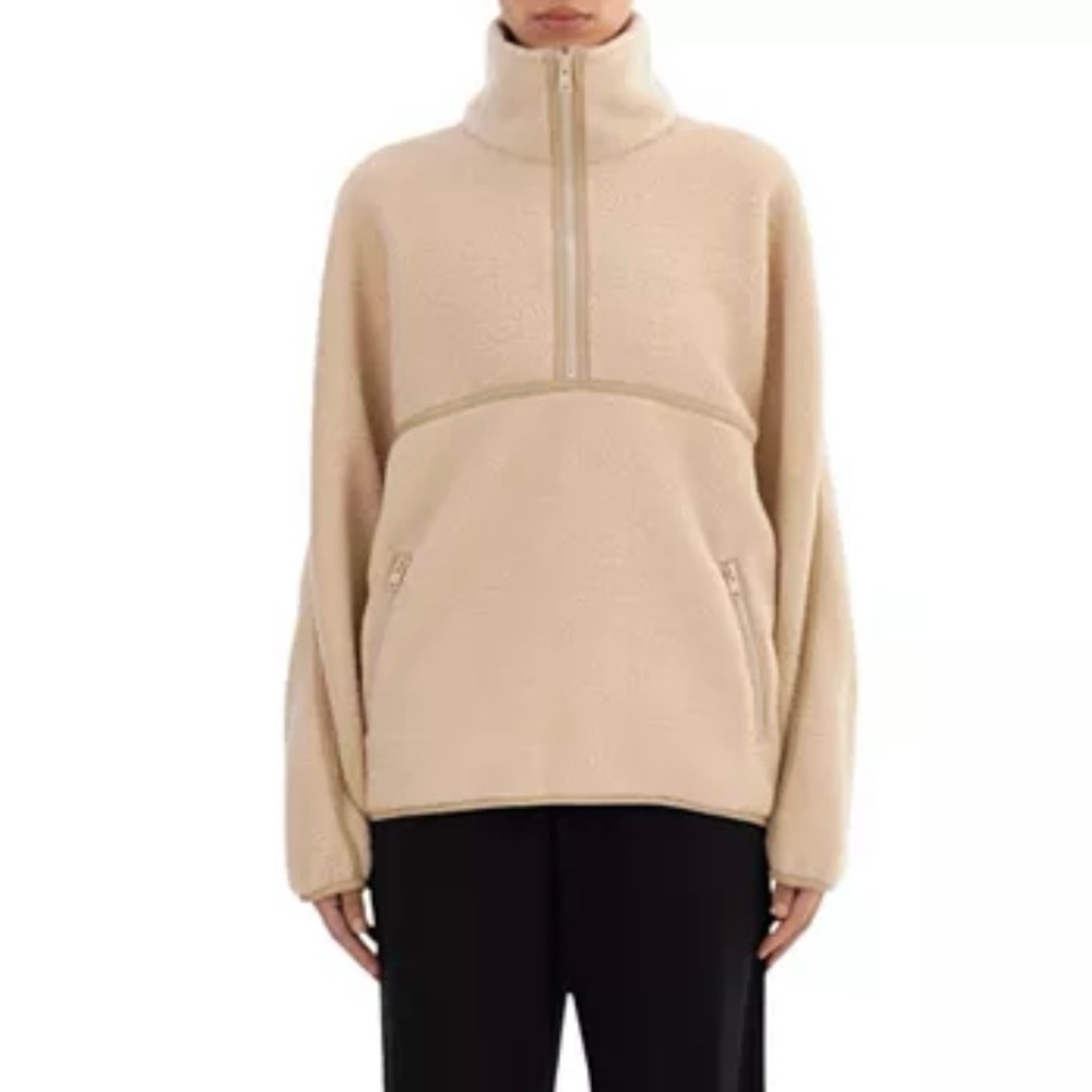 LAMARQUE Cream Half-Zip Fleece Pullover🌸